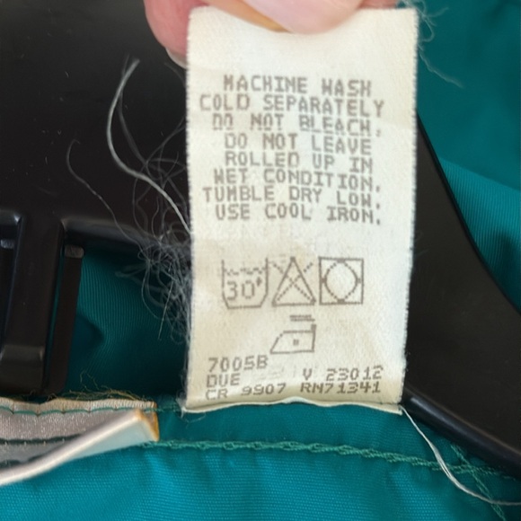 Vintage L.L. Bean Windbreaker Women’s Anorak Pullover Teal Outdoor‎ Hiking Ski M - Picture 7 of 17